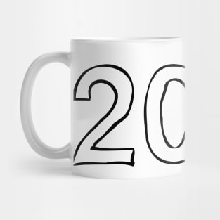 Class of 2021 Doodle Font Mug